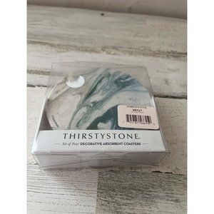 Thirstystone Deep Waves marble look absorbent coasters